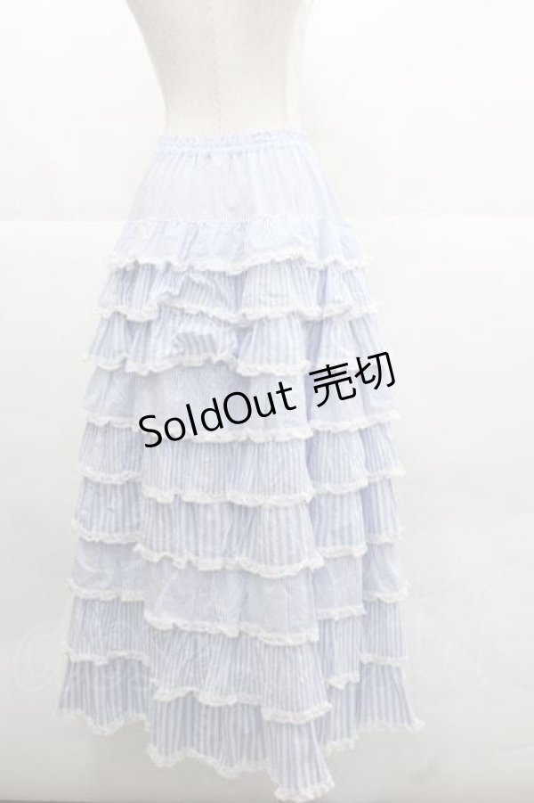 画像2: PINK HOUSE / フリル使いスカート  ミズイロ I-25-12-02-094-LO-SK-SA-ZI (2)