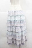 画像2: PINK HOUSE / あじさいグラデーションフリルスカート  白Ｘブルー I-25-12-02-096-LO-SK-SA-ZI (2)