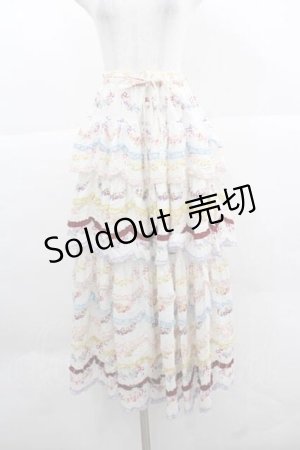 画像: PINK HOUSE / le langage des fleurs ptスカート  シロ I-25-12-02-098-LO-SK-SA-ZI