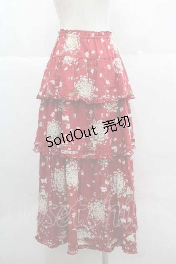 画像2: PINK HOUSE / スマイリーマーガレットスカート  赤 I-25-12-02-102-LO-SK-SA-ZI (2)