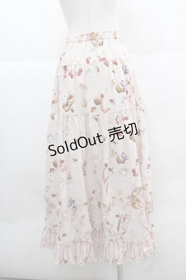 画像2: PINK HOUSE / スイーツスプリングバニープリントパッチワークスカート  ピンク I-25-12-02-103-LO-OP-SA-ZI (2)