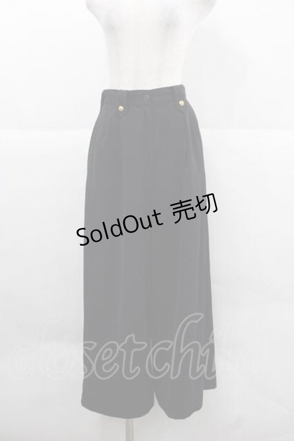 画像1: INGEBORG / 薔薇ボタンパンツ  黒Ｘゴールド I-25-12-02-104-LO-PA-SA-ZI (1)