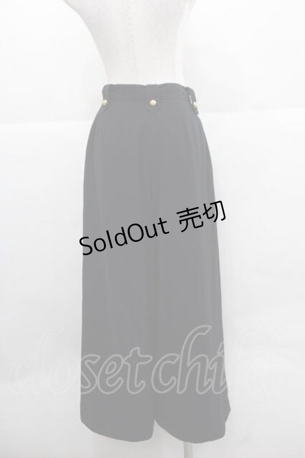 画像2: INGEBORG / 薔薇ボタンパンツ  黒Ｘゴールド I-25-12-02-104-LO-PA-SA-ZI (2)