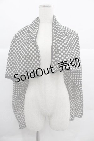 画像: PINK HOUSE / 水玉大判スカーフ  ブラック I-25-12-02-107-LO-ZA-SA-ZI