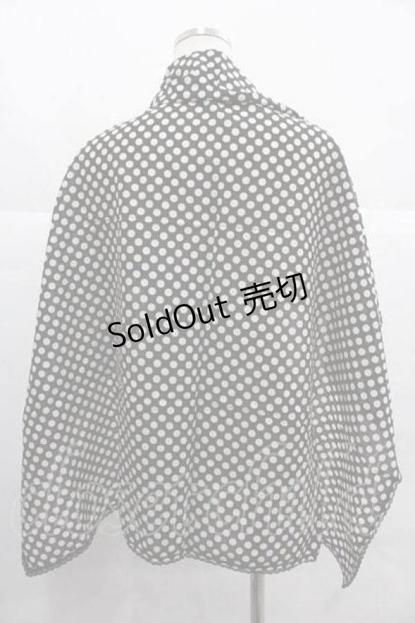 画像2: PINK HOUSE / 水玉大判スカーフ  ブラック I-25-12-02-107-LO-ZA-SA-ZI (2)