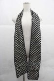 画像1: PINK HOUSE / 水玉ストール  ブラック I-25-12-02-108-LO-ZA-SA-ZI (1)