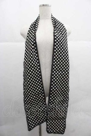 画像: PINK HOUSE / 水玉ストール  ブラック I-25-12-02-108-LO-ZA-SA-ZI