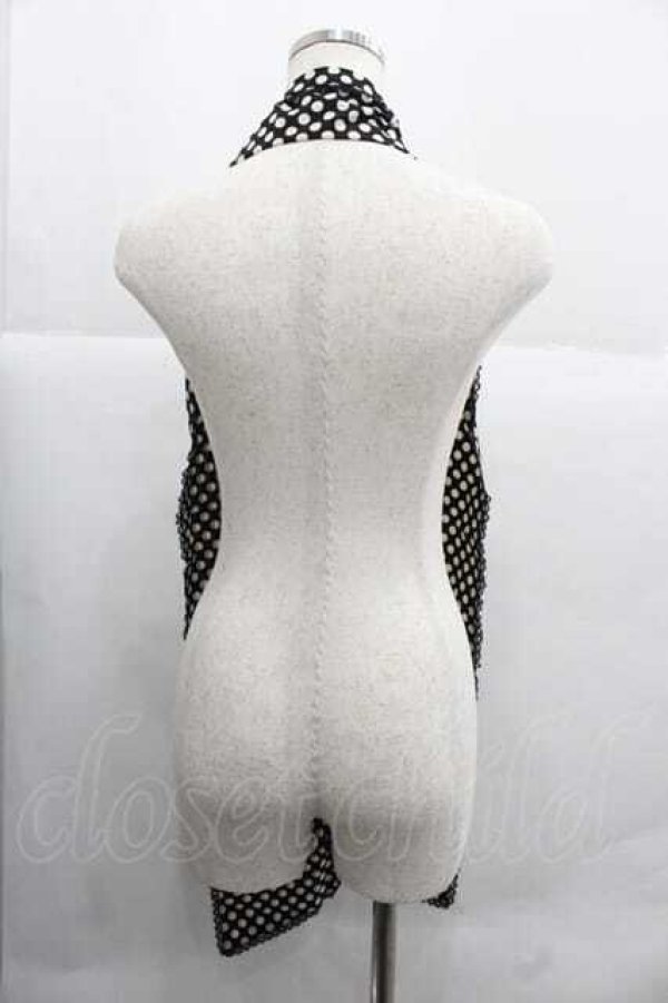 画像2: PINK HOUSE / 水玉ストール  ブラック I-25-12-02-108-LO-ZA-SA-ZI (2)