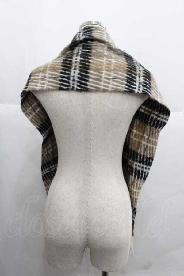 画像2: MILK / リセマフラー  ブラウンＸ黒 I-25-12-02-109-ML-ZA-SA-ZI (2)