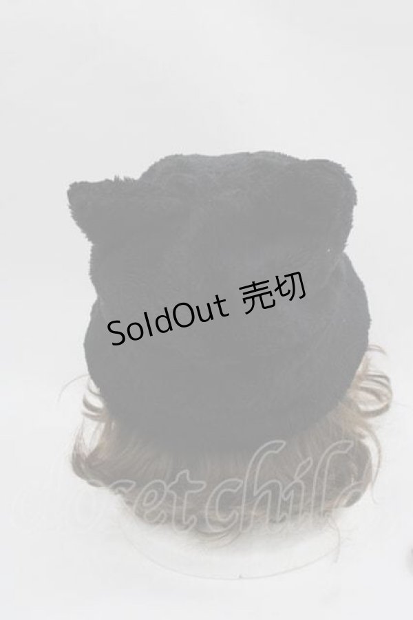 画像2: MILK / CATイヤーバケットハット  黒 I-25-12-02-116-ML-AC-SA-ZI (2)