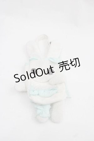 画像: HN+nois / うさぎミニポーチ  白Ｘミント I-25-12-02-117-HN-ZA-SA-ZI