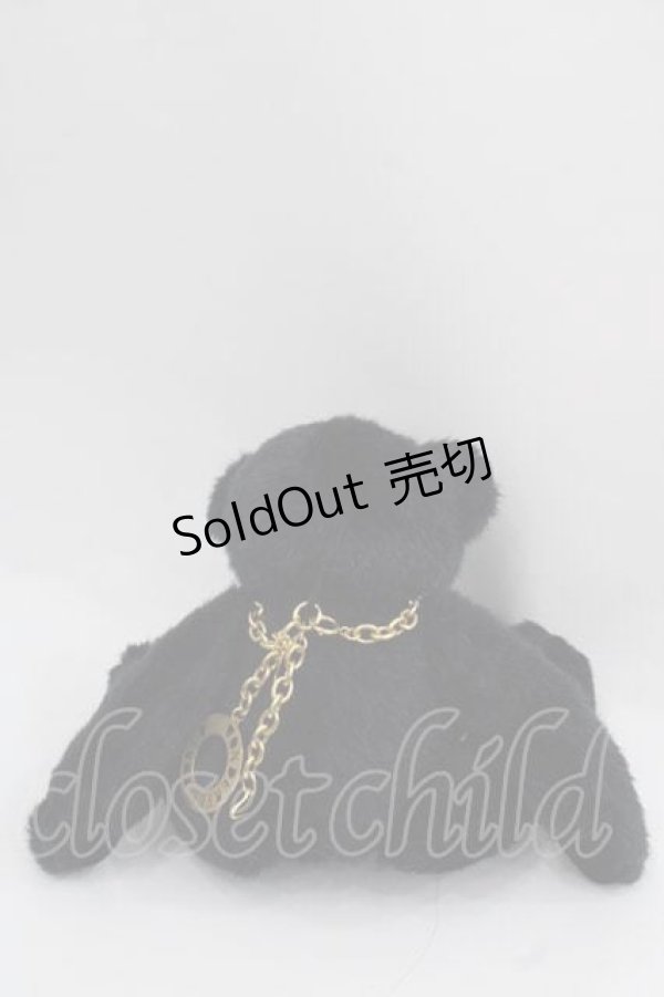 画像2: WONDERFUL WORLD / チェーン付テディベア  ブラック I-25-12-02-120-LO-ZA-SA-ZI (2)