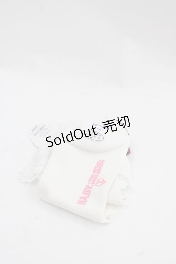 画像2: BABY,THE STARS SHINE BRIGHT / Creamy Berry クルー丈ソックス  白Ｘ赤 I-25-12-02-122-BA-ZA-SA-ZI (2)