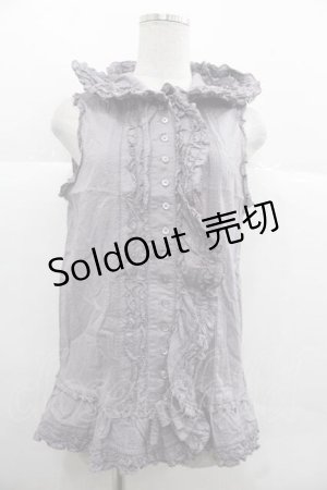 画像: PINK HOUSE / フード付きノースリーブブラウス  ラベンダー I-25-12-02-019-LO-BL-SA-ZI