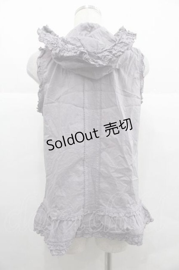 画像2: PINK HOUSE / フード付きノースリーブブラウス  ラベンダー I-25-12-02-019-LO-BL-SA-ZI (2)