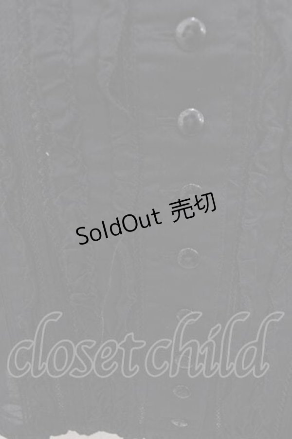 画像3: PINK HOUSE / フリルダブルリボンノースリーブブラウス  ブラック I-25-12-02-024-LO-BL-SA-ZI (3)