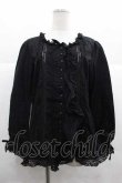 画像1: PINK HOUSE / レースフリルブラウス  ブラック I-25-12-02-026-LO-BL-SA-ZI (1)