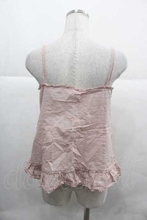 画像2: PINK HOUSE / フリルピンタックキャミブラウス  ピンク I-25-12-02-030-LO-BL-SA-ZI (2)
