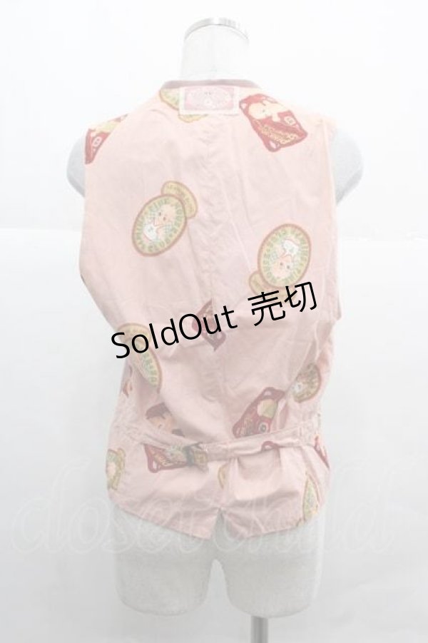 画像2: PINK HOUSE / キューピーワッペン付きベスト  ピンク I-25-12-02-031-LO-TO-SA-ZI (2)