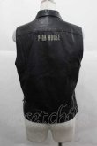 画像2: PINK HOUSE / ラムレザーベスト  黒 I-25-12-02-033-LO-JA-SA-ZI (2)