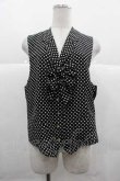 画像1: INGEBORG / ドット柄リボン付ベスト  黒Ｘ白 I-25-12-02-034-LO-TO-SA-ZI (1)