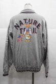 画像2: NATURE TRAIL / 胸元編み上げスウェット M グレー I-25-12-02-041-LO-TO-SA-ZI (2)