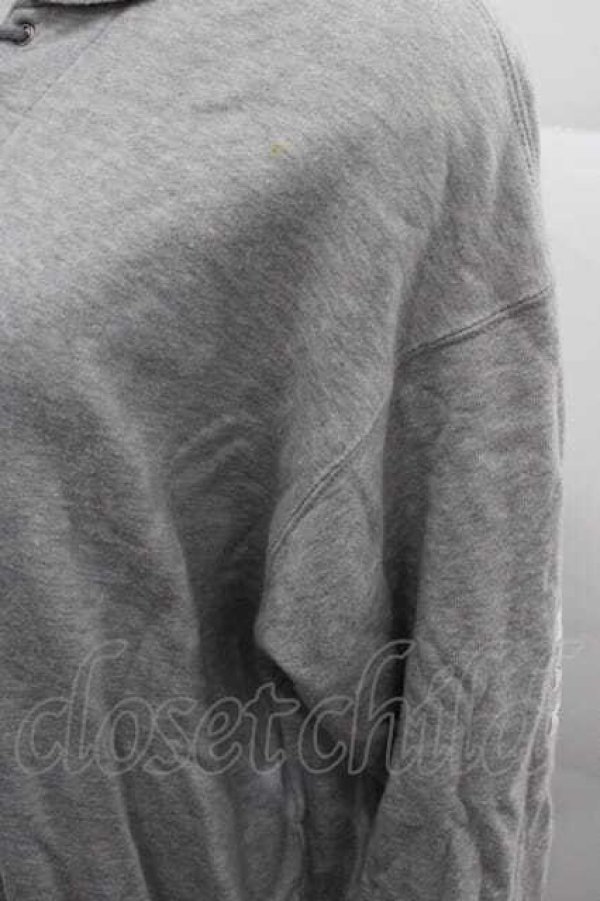 画像3: NATURE TRAIL / 胸元編み上げスウェット M グレー I-25-12-02-041-LO-TO-SA-ZI (3)