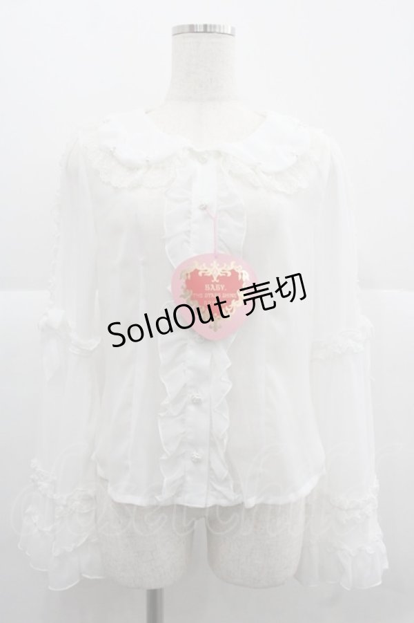 画像1: BABY,THE STARS SHINE BRIGHT / 夢色に花舞うPrincess Garden Partyブラウス  白 I-25-12-06-001-BA-BL-SA-ZI (1)