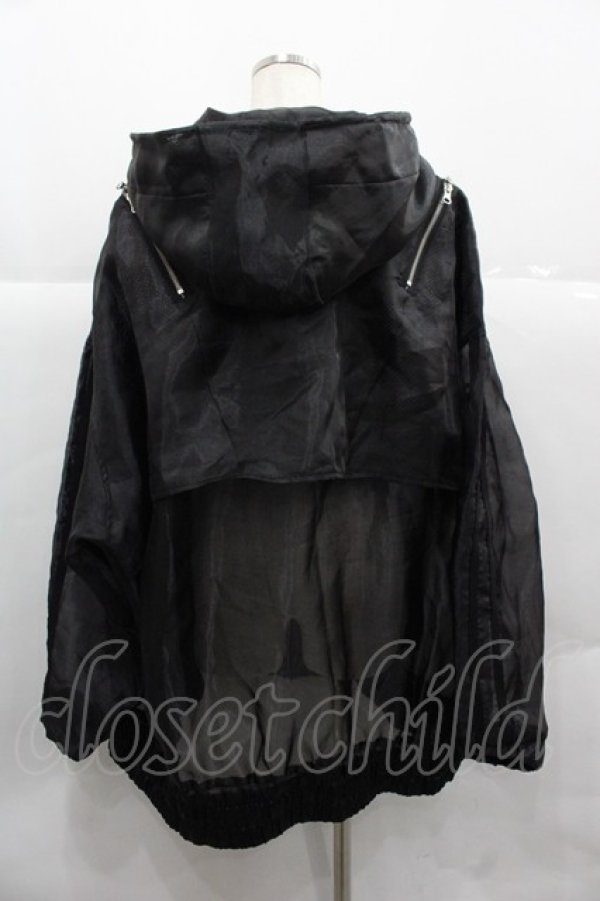 画像2: REFLEM / シアー切替ハイネックZIPパーカー  黒 I-25-12-06-044-PU-TO-SA-ZI (2)