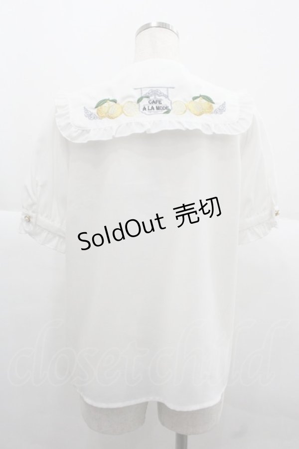 画像2: Amavel / Flaver Teaブラウス  白 I-25-12-06-006-CA-BL-SA-ZI (2)