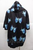 画像2: KRY CLOTHING / MOTH.PKパーカー  黒Ｘ青 I-25-12-06-052-EL-TO-SA-ZI (2)