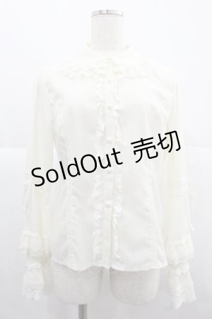 画像: Vilia（海外ロリータブランド） / フリルブラウス M 生成り I-25-12-06-007-LO-BL-SA-ZI