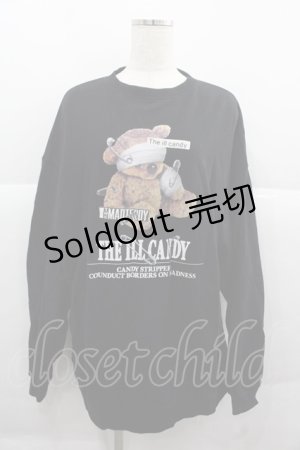 画像: Candy Stripper / THE ILL CANDYトレーナー  黒 I-25-12-06-056-PU-TO-SA-ZI
