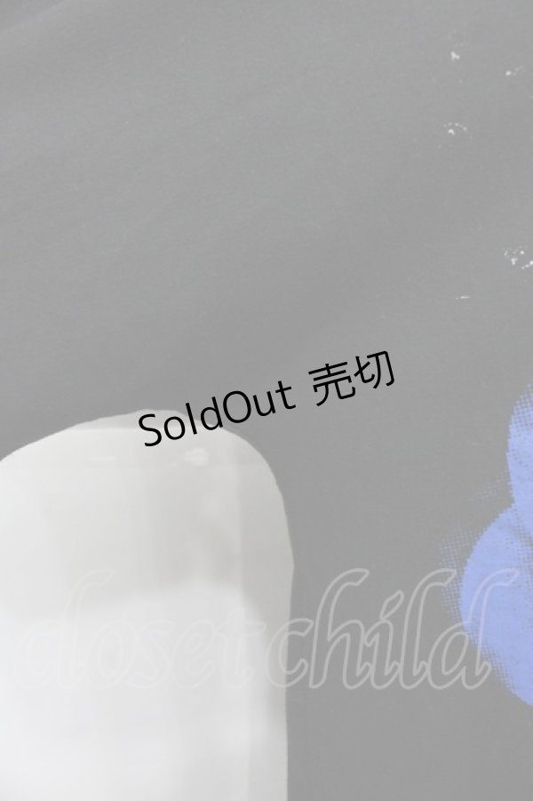 画像3: SEX POT ReVeNGe / 薔薇プリントセーラー半袖カットワンピース  黒Ｘ青 I-25-12-06-060-SP-BL-SA-ZI (3)