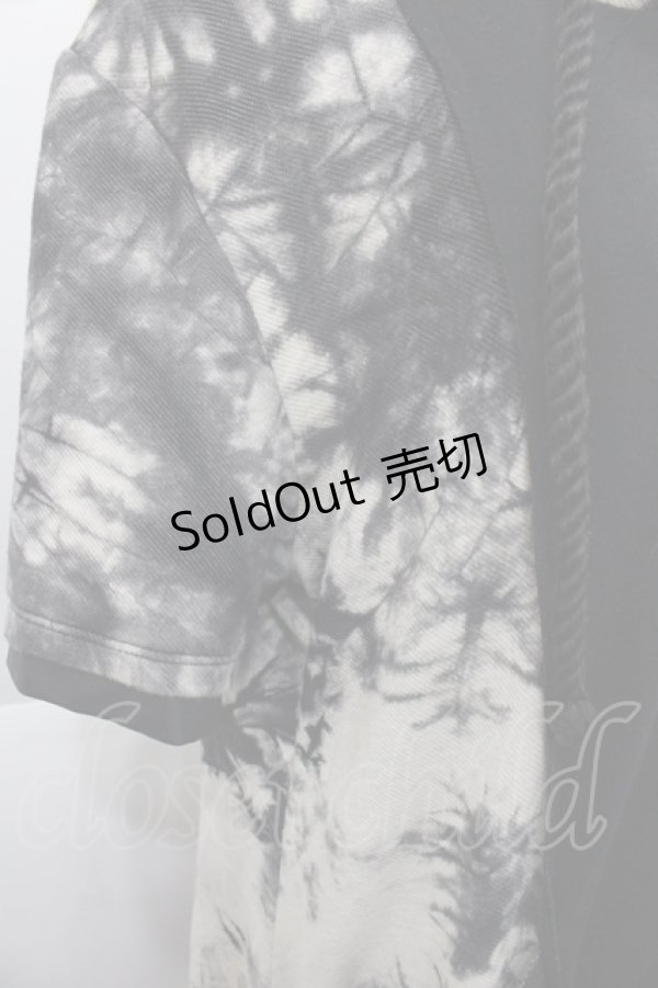 画像3: SEX POT ReVeNGe / 針金フード半袖パーカー  黒Ｘ白 I-25-12-06-061-SP-TO-SA-ZI (3)