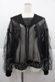 画像1: Candy Stripper / TULLE SHEER SAILOR BLOUSON  黒 I-25-12-06-062-PU-JA-SA-ZI (1)