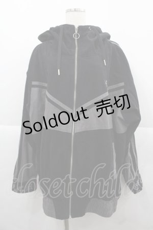 画像: REFLEM / 切替パーカー  黒Ｘグレー I-25-12-06-063-PU-TO-SA-ZI