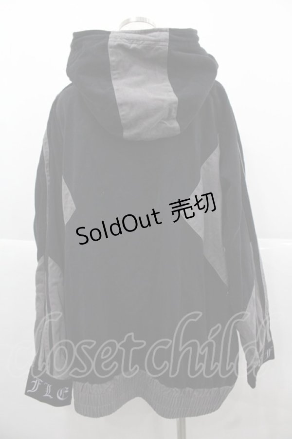 画像2: REFLEM / 切替パーカー  黒Ｘグレー I-25-12-06-063-PU-TO-SA-ZI (2)