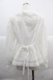 画像2: PINK HOUSE / レース使いオーバーブラウス  ホワイト I-25-12-06-008-LO-BL-SA-ZI (2)