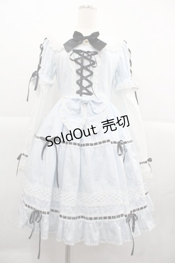 画像1: BABY,THE STARS SHINE BRIGHT / Dreaming Aliceワンピース  サックス I-25-12-06-070-BA-OP-SA-ZI (1)