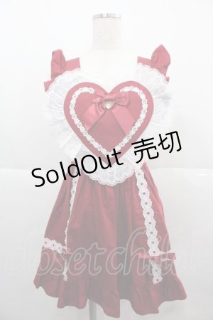 画像: BABY,THE STARS SHINE BRIGHT / ハートエプロン  エンジ I-25-12-06-072-BA-ZA-SA-ZI