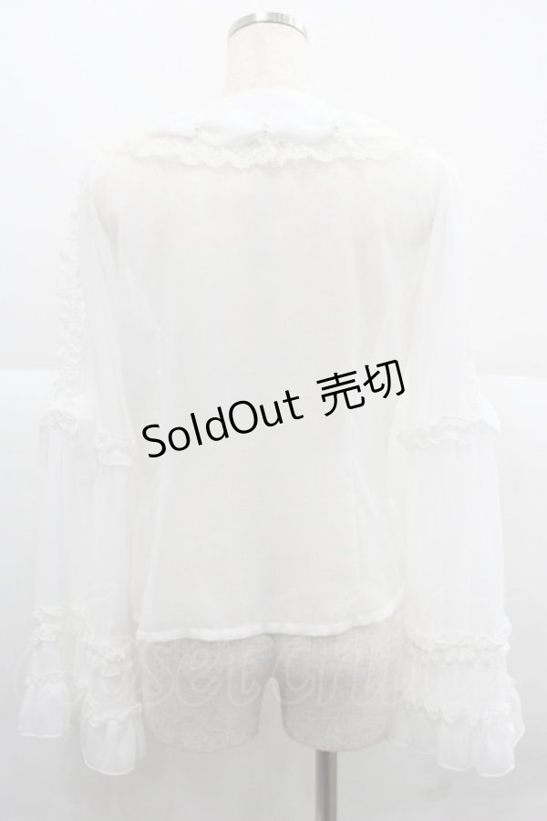 画像2: BABY,THE STARS SHINE BRIGHT / 夢色に花舞うPrincess Garden Partyブラウス  白 I-25-12-06-001-BA-BL-SA-ZI (2)