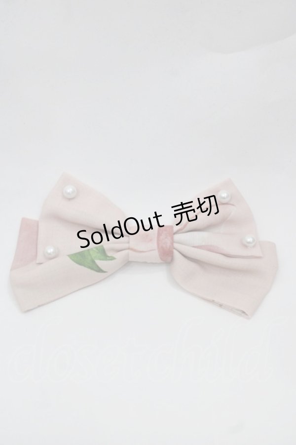 画像3: LILITH HOUSE -マジョのフェア- / 桃柄ジャンパースカート&リボンクリップセット XL ピンク I-25-12-06-078-LO-OP-SA-ZI (3)