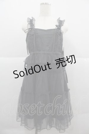 画像: merry jenny / チュールドロストミニキャミワンピース  グレー I-25-12-06-081-LO-OP-SA-ZI