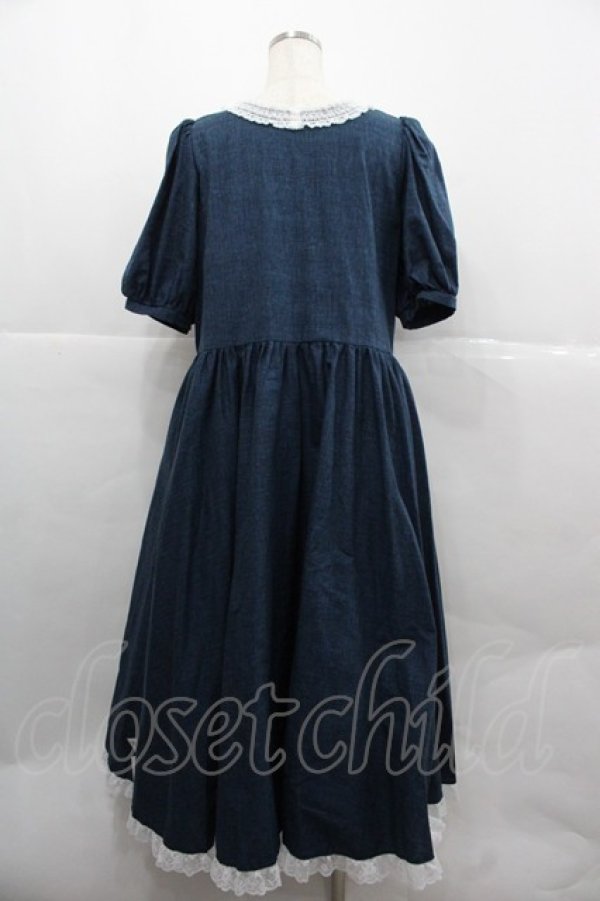 画像2: marcHenTica / エーベル・マリアンヌワンピース  ネイビー I-25-12-06-084-LO-SK-SA-ZI (2)