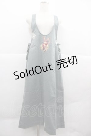 画像: PINK HOUSE / うさぎ刺繍ジャンパースカート  ブルー I-25-12-06-088-LO-OP-SA-ZI