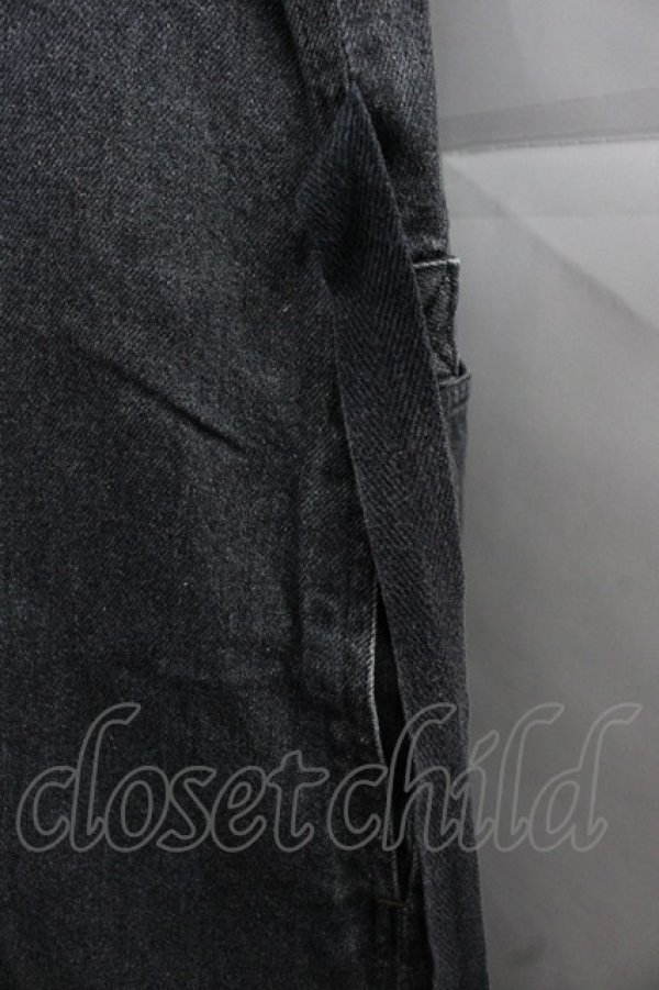 画像4: PINK HOUSE / デニムジャンパースカート M ブラック I-25-12-06-089-LO-OP-SA-ZI (4)