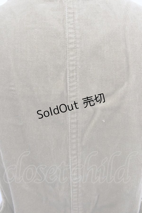 画像3: PINK HOUSE / コーデュロイクリスマスクマワッペンジャンパースカート  ブラウン I-25-12-06-090-LO-OP-SA-ZI (3)