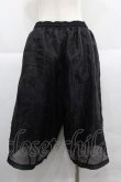 画像2: REFLEM / シアー切替レイヤードハーフパンツ  黒 I-25-12-06-102-PU-PA-SA-ZI (2)