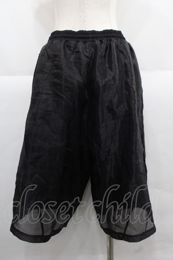 画像2: REFLEM / シアー切替レイヤードハーフパンツ  黒 I-25-12-06-102-PU-PA-SA-ZI (2)